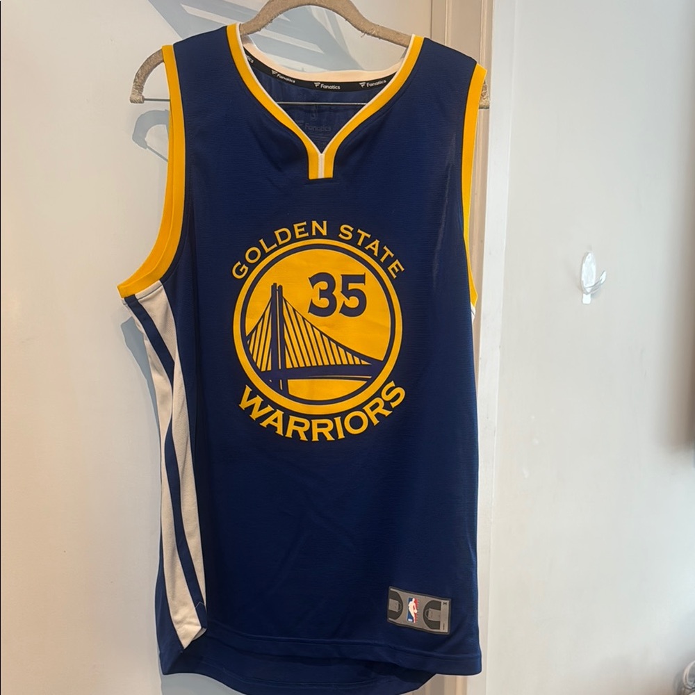 Fanatics Blue and Yellow Golden State Warriors Jersey